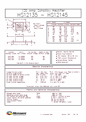 HS12140R Datasheet PDF Microsemi Corporation