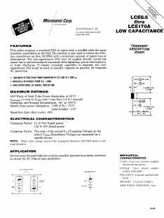 LCE80 Datasheet PDF Microsemi Corporation
