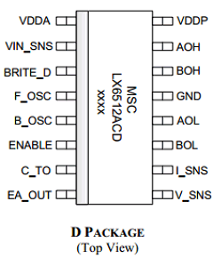 LX6512ACD Datasheet PDF Microsemi Corporation