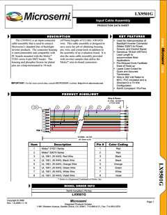 LX9501G Datasheet PDF Microsemi Corporation