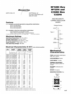 CNS5304 Datasheet PDF Microsemi Corporation