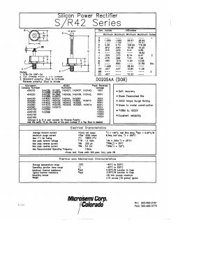 S4260 Datasheet PDF Microsemi Corporation