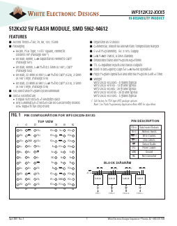 WF512K32N-90G1UM5 Datasheet PDF Microsemi Corporation