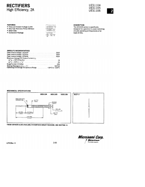 UES1104 Datasheet PDF Microsemi Corporation
