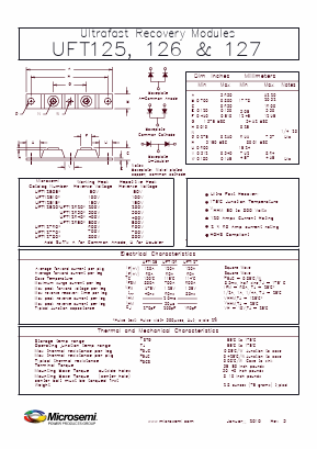 UFT12780A Datasheet PDF Microsemi Corporation