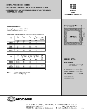 CD486B Datasheet PDF Microsemi Corporation