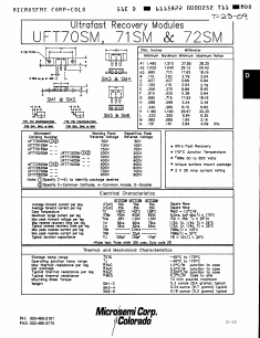 UFT7005SM3A Datasheet PDF Microsemi Corporation