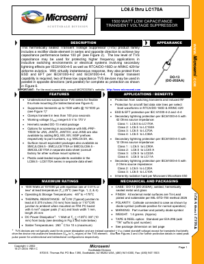 JANSLC80A Datasheet PDF Microsemi Corporation