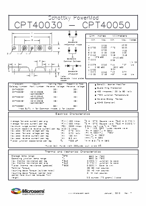 401CNQ035 Datasheet PDF Microsemi Corporation