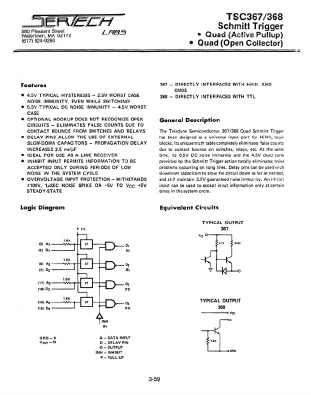 TC367AL/CL Datasheet PDF Microsemi Corporation