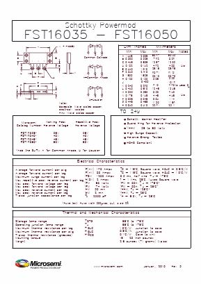 FST16035 Datasheet PDF Microsemi Corporation