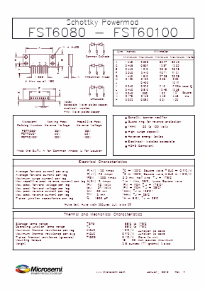 FST6090 Datasheet PDF Microsemi Corporation