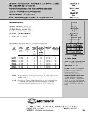 CDLL3154UR-1 Datasheet PDF Microsemi Corporation