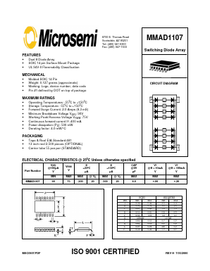 MMAD1107 Datasheet PDF Microsemi Corporation