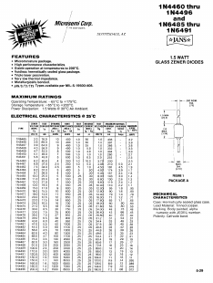 1N6486 Datasheet PDF Microsemi Corporation