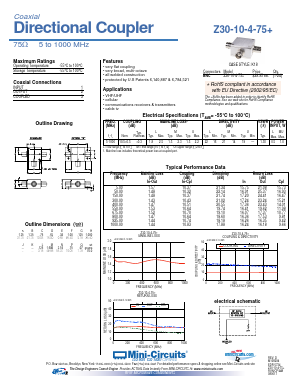 Z30-10-4-75 Datasheet PDF Minicircuits