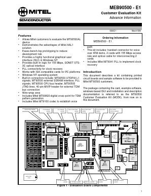 MEB90500-E1 Datasheet PDF Mitel Networks