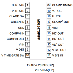 M52347FP Datasheet PDF MITSUBISHI ELECTRIC 