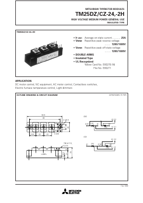TM25DZ-24 Datasheet PDF MITSUBISHI ELECTRIC 