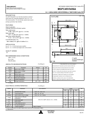 MGFC45V3436A Datasheet PDF MITSUBISHI ELECTRIC 