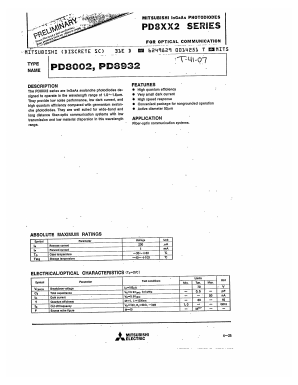 PD8932 Datasheet PDF MITSUBISHI ELECTRIC 