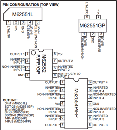 M6255X Datasheet PDF MITSUBISHI ELECTRIC 