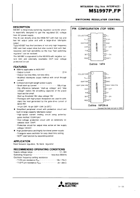 M51997 Datasheet PDF MITSUBISHI ELECTRIC 
