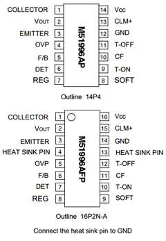 M51996FP Datasheet PDF MITSUBISHI ELECTRIC 