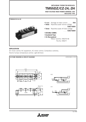 TM55CZ-2H Datasheet PDF MITSUBISHI ELECTRIC 