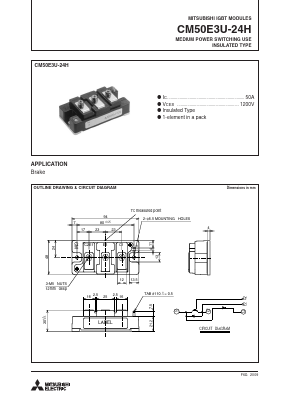 CM50E3U-24H_09 Datasheet PDF MITSUBISHI ELECTRIC 