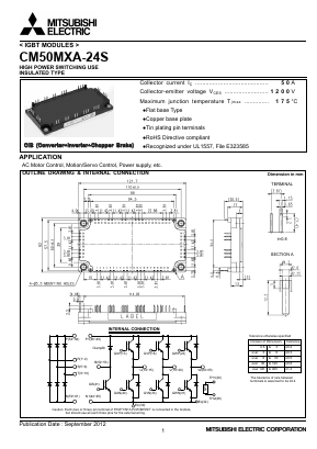 CM50MXA-24S Datasheet PDF MITSUBISHI ELECTRIC 