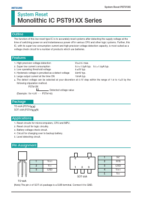 PST9120 Datasheet PDF Mitsumi