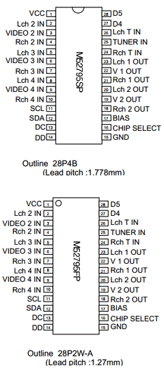 M52795FP Datasheet PDF Mitsumi