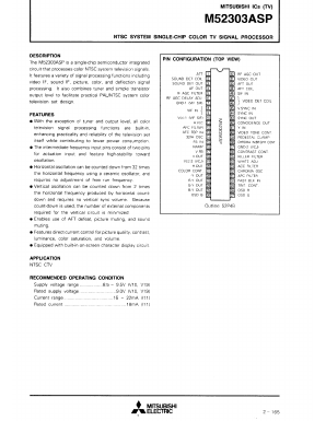 M52303ASP Datasheet PDF Mitsumi