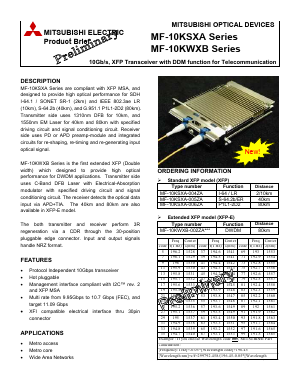 MF-10KSXA-061ZA Datasheet PDF Mitsumi