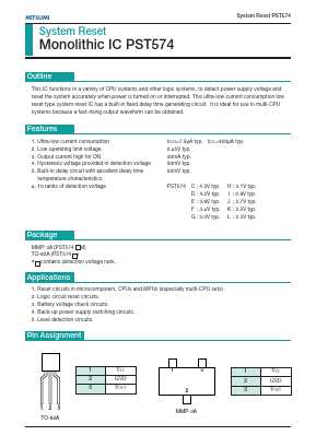 PST574C Datasheet PDF Mitsumi