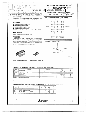 M54577P Datasheet PDF Mitsumi