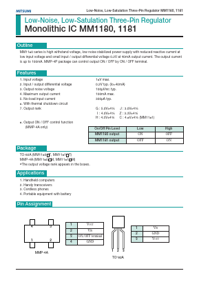 MM1180CT Datasheet PDF Mitsumi