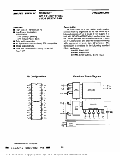 MS62256H-25RC Datasheet PDF Mosel Vitelic Corporation 
