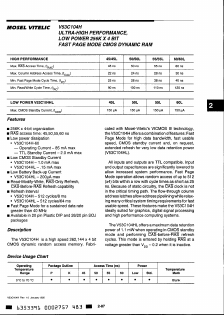 V53C104HP60 Datasheet PDF Mosel Vitelic Corporation 