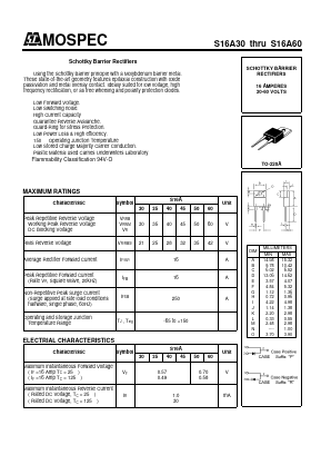 S16A40 Datasheet PDF Mospec Semiconductor