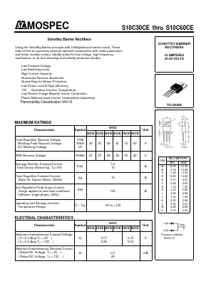 S10C150C Datasheet PDF Mospec Semiconductor