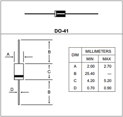 1N4001 Datasheet PDF Mospec Semiconductor