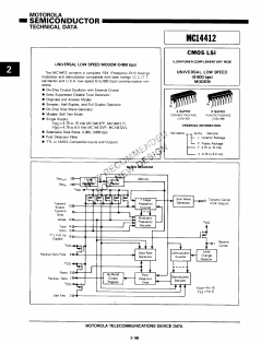 MC14412 Datasheet PDF Motorola => Freescale