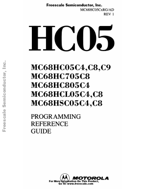 68HC05C4 Datasheet PDF Motorola => Freescale