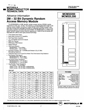 MCM32L200 Datasheet PDF Motorola => Freescale