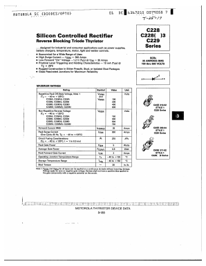 C228B Datasheet PDF Motorola => Freescale