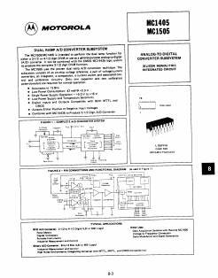 MC1405 Datasheet PDF Motorola => Freescale