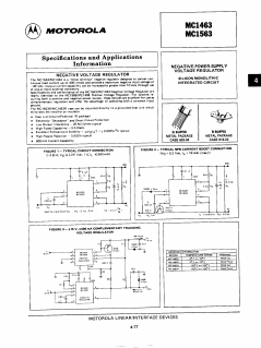 MC1463R Datasheet PDF Motorola => Freescale