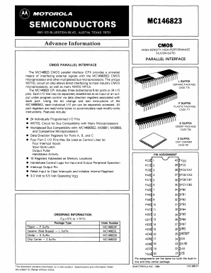 MC146823L Datasheet PDF Motorola => Freescale
